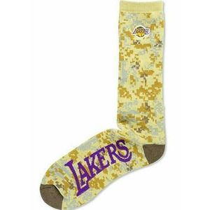 Los Angeles Lakers Men's Digi Desert Camouflage Crew Socks